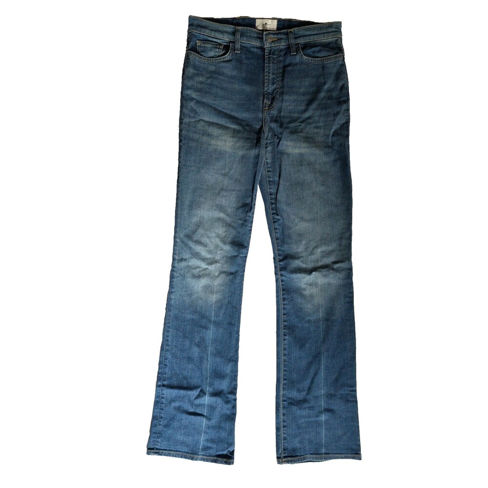 7 For All Mankind Easy Boot Jeans Style 7U405567 Women's 29 Medium Wash Hi Rise